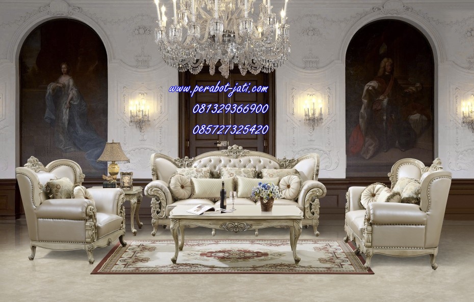 Desain Set Kursi Sofa Ruang Tamu Luxury Model Terbaru 2015