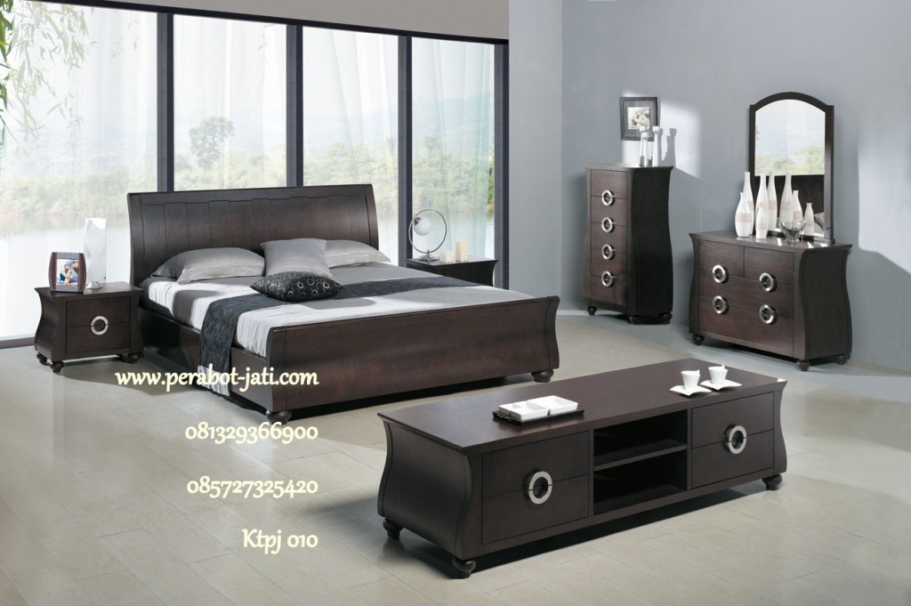 set kamar tidur minimalis modern kayu 2015
