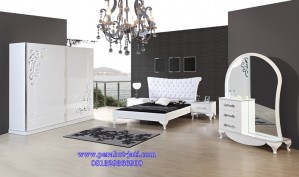 Set Tempat Tidur Minimalis Modern White Bedroom